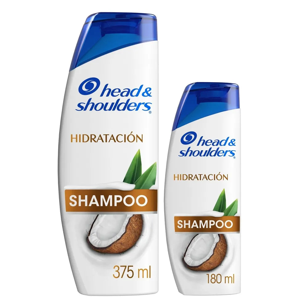 Shampoo Head & Shoulders Hidratación Control Caspa 2 Pack - 375 Ml /180 Ml