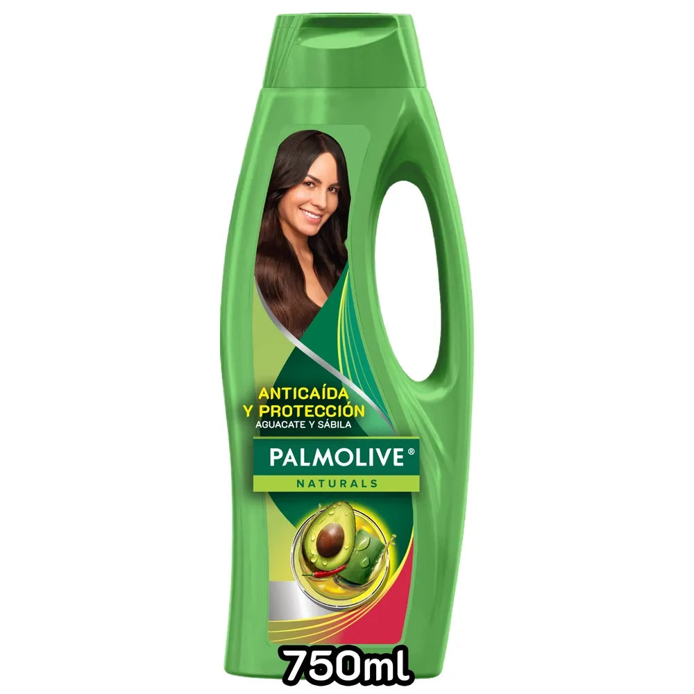 Shampoo Palmolive Naturals Anti-caída Protección Aguacate Y Sábila 750 Ml
