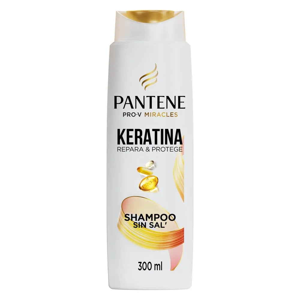 Shampoo Pantene Pro-v Keratina Sin Sal - 300 Ml