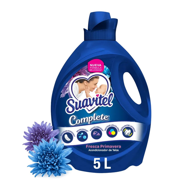 Suavizante De Telas Suavitel Complete Fresca Primavera - 5 L