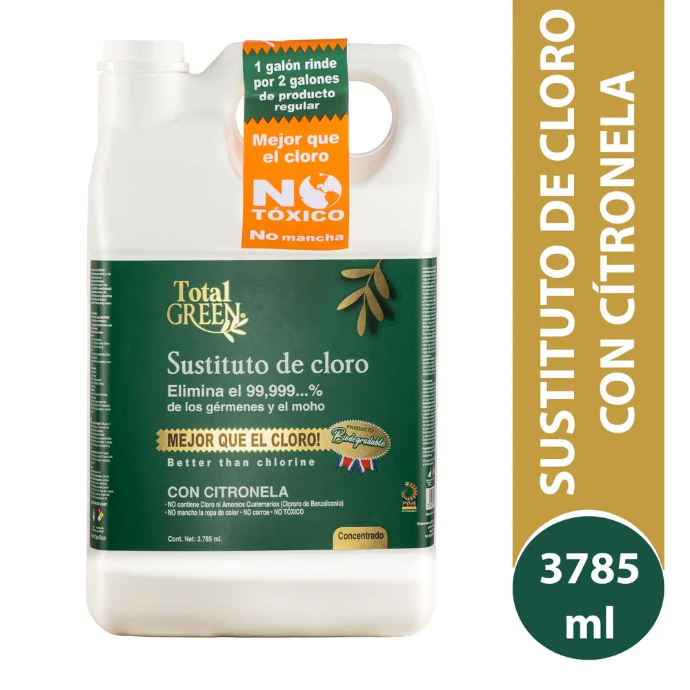 Sustituto De Cloro Total Green Galón - 3785 Ml