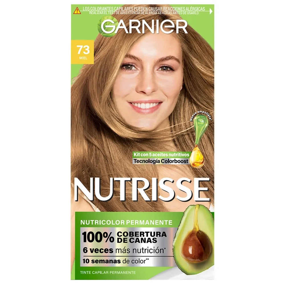 Tinte Para Cabello Garnier Nutrisse Tono 73 Miel - 125 Ml