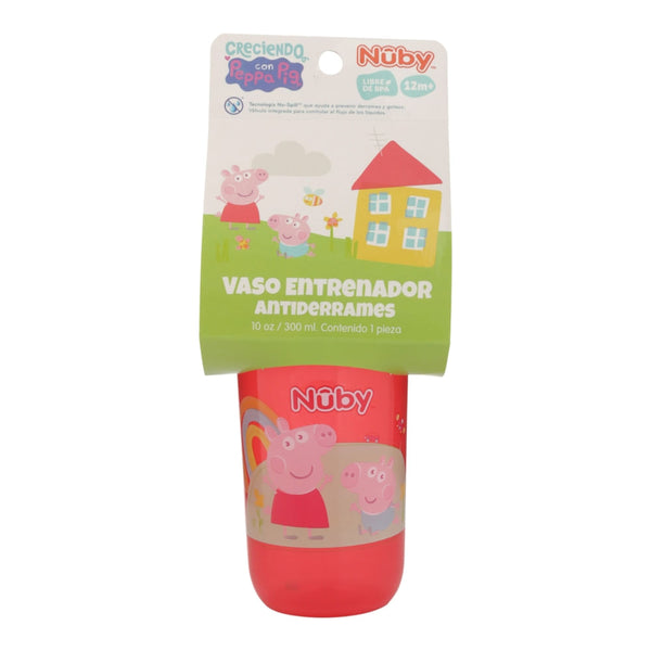 Vaso Antiderrames Nuby Peppa Pig 10 Oz
